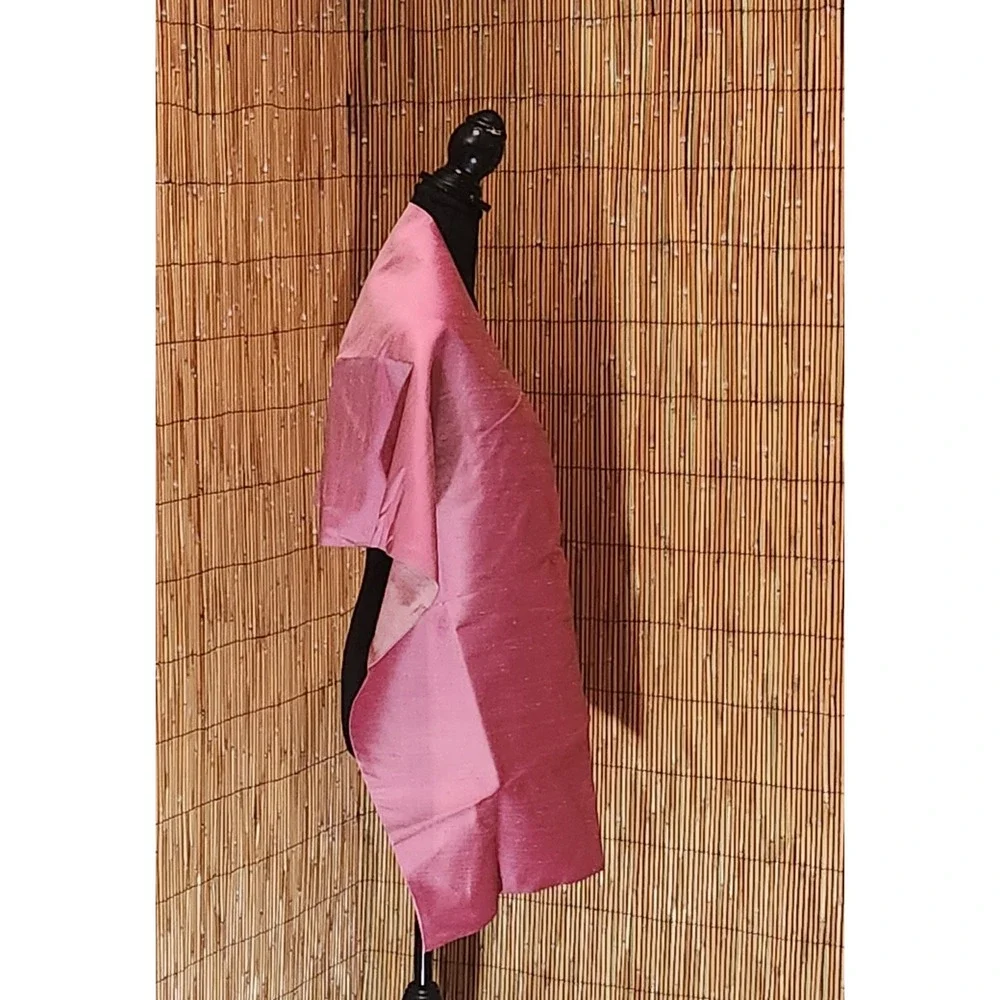 Pink SILK Wrap Shawl Wedding Party Dance Formal Long Marilyn Monroe Cape Barbie